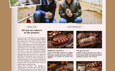 Canard Laleu à l’honneur dans le magazine Gastronomie du Périgord