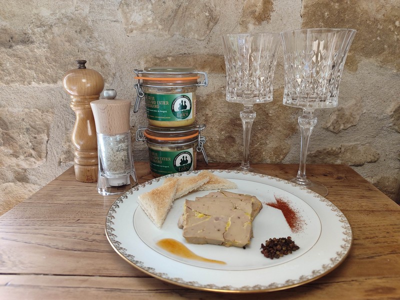 Verrines de foie gras de canard entier Canard Laleu